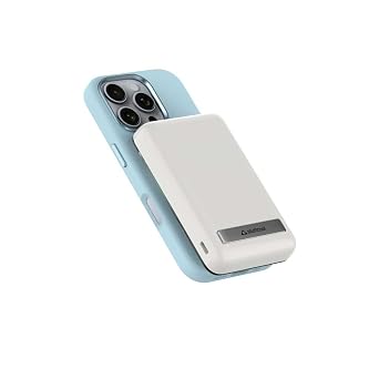 Stuffcool Lucid Plus 15W, 10000mAh Magnetic Wireless Powerbank with Stand for AirPods Pro, iPhone 12/13/14/15/16, Flagship Android and 20W Fast Wired Charging