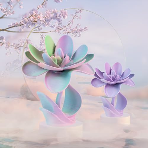 Image of iSANMATE Matte Tri Color Filament Bundle, 3-in-1 Color Rainbow Filament Bundle, 3D Printer Filament Coextrusion 3D Filament, Rapid Magic Color Change Filament 1.75mm,250g*4