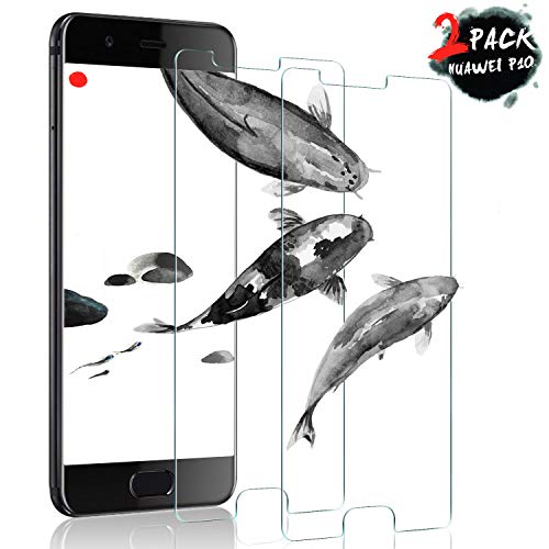 SGIN Huawei P10 Protection écran, [Lot de 2] HD Clair Protection d'écran en Verre trempé pour Huawei P10, Anti-Traces de Doigts, sans Bulles, Crystal Clear 9H Dureté Film de Protection Cover