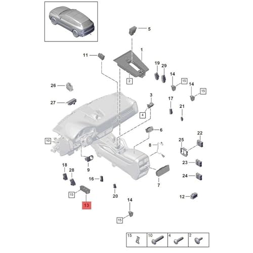 Interrupteur vitre électrique Cayenne Panamera 2017-2022 commande gauche 971959858C