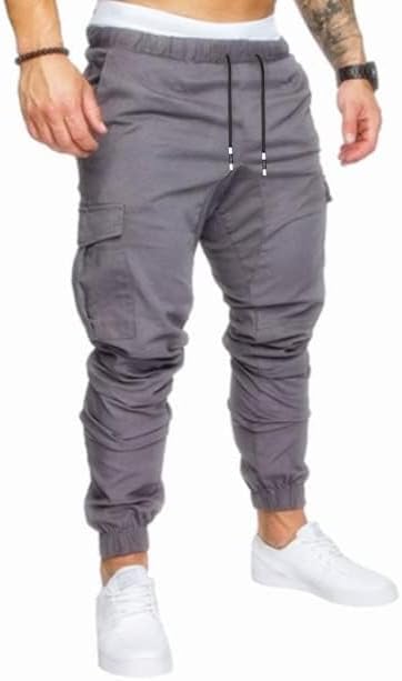 Mens Fashion Joggers Sports Pants - Cotton Cargo Pants Sweatpants Trousers Mens Long Pants - Image 2