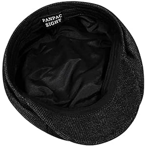 Fashion Men’s Classic Newsboy Gatsby Hat Blend Wool Vintage Flat Ivy Cabbie Cap Boyfriend Gifts(Medium/Large/X-Large)