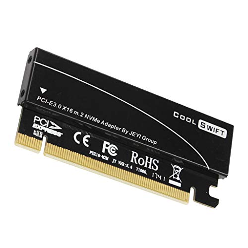 gazechimp Adaptador NVME M.2 Para PCIe Placa De Expansão PCI Express X16 Para M2 Com Dissipador De C