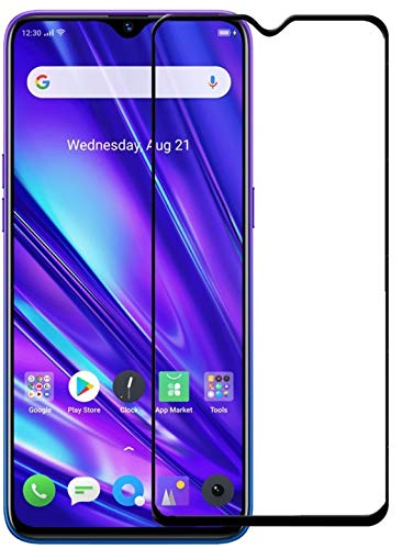 Image of Casodon Designed for Vivo Y36 4G Tempered Glass Screen Protector Guard (Black) Full Screen Coverage with Easy Installation Kit