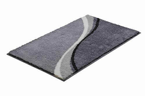 Grund Bath Mat, Ultra Soft and Absorbent, Anti Slip, 5 Years Warranty, LUCA, Bath Mat 70x120 cm, Grey