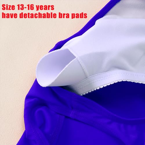 Image of GLIGLITTR Girls' Athletic One Piece Swimsuit Kids Black Swimwear for Swim Team Practice Competition Beach Sport Bathing Suit