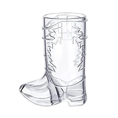 Générique Verres à Vin en Forme de Botte de Cowboy, Mini Gobelets Réutilisables, mignons et réutilisables,Décoration de Mariage Western (A, 6.5X3.2CM)