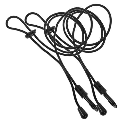 KESYOO 2pcs Paddle Anti-Lost Rope Paddleboard Accessory Paddle Board Strap Paddle Board Accessories Paddle Board Cords Paddleboard Strap Carrying Kayak Paddle Bungee Black Plastic