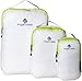 Eagle Creek Pack-It Specter Packing Cubes Set XS/S/M - Durable, Ultra-Lightweight and Water-Resistant Ripstop Fabric Suitcase Organizer Bags for Clothing and Gear, White/Strobe