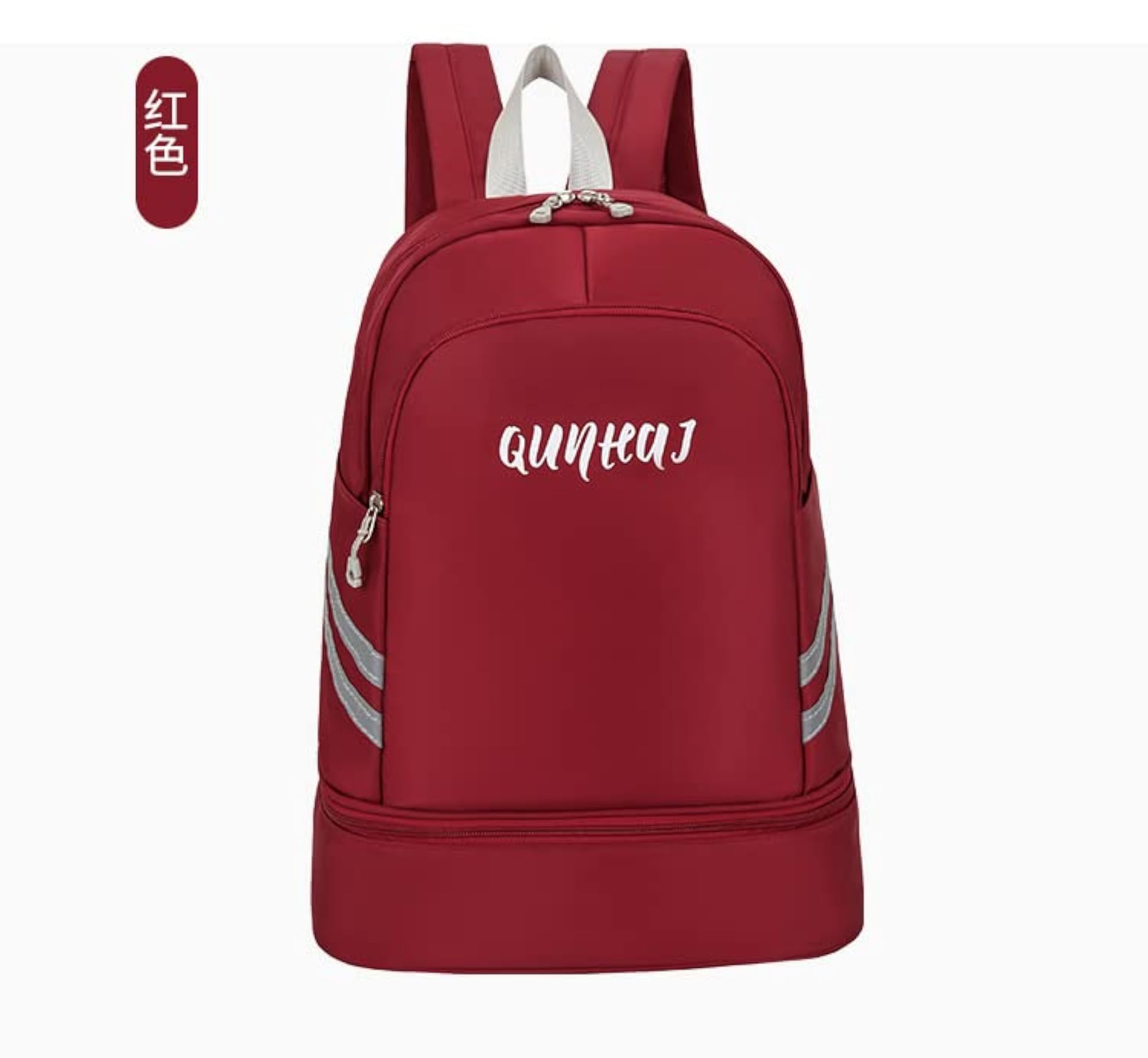 Sports Backpack with Shoe Compartment, Reflective Design