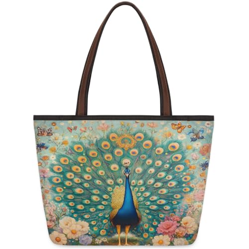 Bolso Tote con Cierre y Bolsillos para Mujer miniatura 1