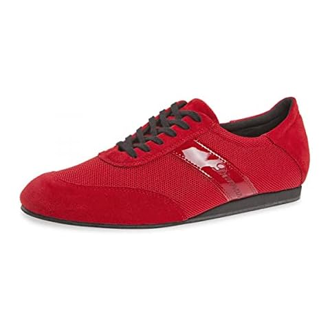 Zapatillas de Baile para Hombre Diamant 192-425-579-V - Ante/Malla Rojo Cover