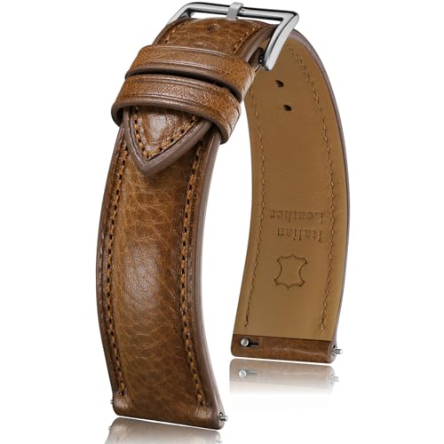 image for Getalia Italian leather Watch Band Tuscany Natural Vegetable-Tanned Fu