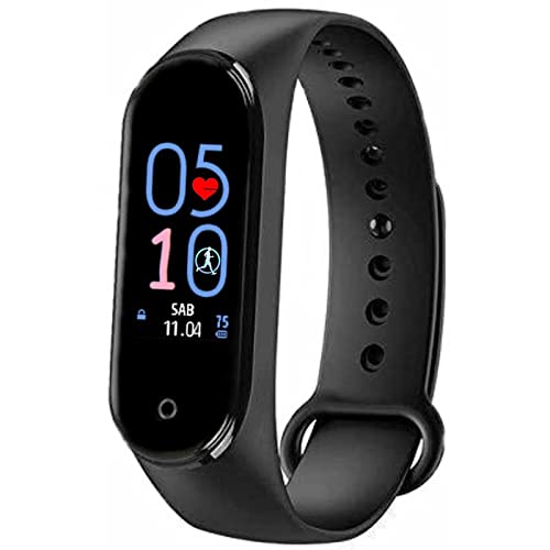 M5 Smart Watch Band Fitness Heart Rate with Activity Tracker WaterproofLike Steps Counter, Calorie Counter, BP, & OLED Touchscreen