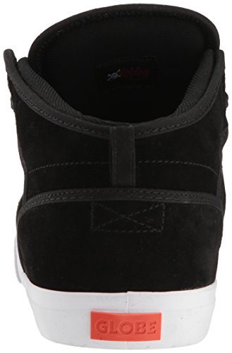 Image of Globe Men's Motley Mid Shoe, Black Suede /White, 7 M US