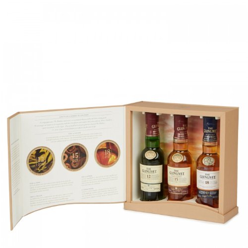 "Glenlivet Tasting Experience Set / 12,15&18yo /41-43%/3x20cl"