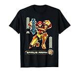 Metriod Samus Aran Kneel Blaster Detailed Graphic T-Shirt T-Shirt