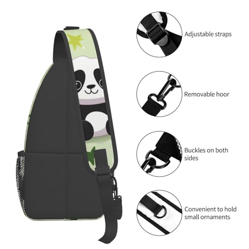 Bolso cruzado urbano para hombres y mujeres color negro miniatura 5