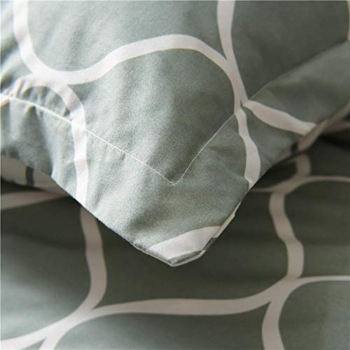 Parure de lit housse de couette gris 180x210 cm avec motif géométrique moderne
