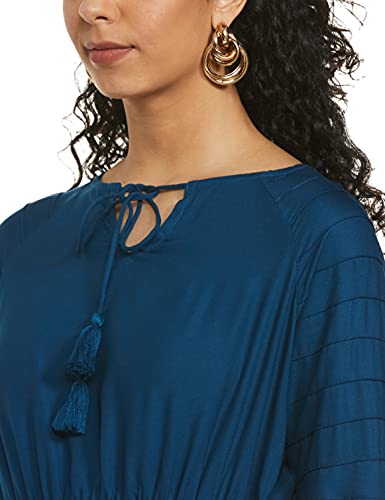 Image of EASYBUY Women's Crepe A-Line below The Knee Casual Dress