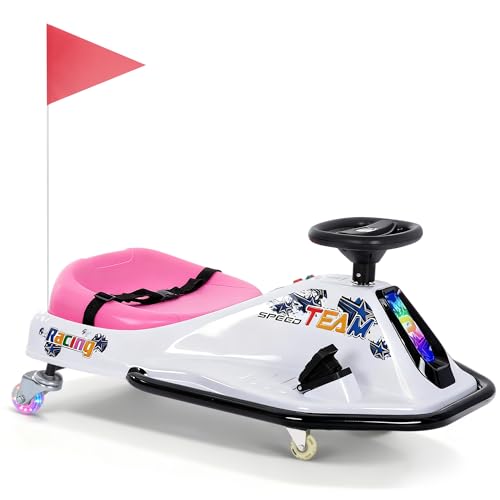 Kids Electric Drift Car, 2 Speed Go Kart for Boys