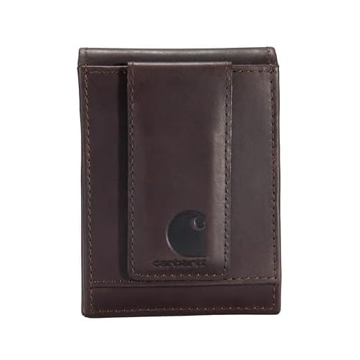 Carhartt Men's Leather Standard Simple,Retro, Dark Brown, One Size