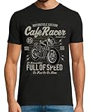 latostadora Camiseta Manga Corta Caferacer para Hombre - Negro 3XL - Ref. 2125509-P