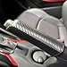 Brake Lever Cover for Most Cars, Hand Sewn PU Microfiber LeaFor ther Handbrake Trim with Anti Slip Texture to Improve Handling and Vehicle Interior Look (Blue carbon+black)