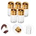 BATHVEVE 20pcs Mini Pill Bottles Plastic Capsule Containers for Access for Medication Supplements Portable Vials for Organizing Small Items