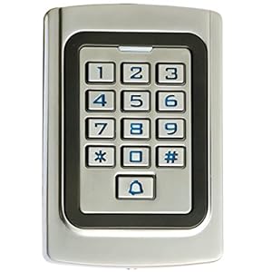 IP68 Waterproof Universal 12V 24VDC Metal Case Digital Wired Keypad for Garage Door, Gate Opener and Access Control Systems