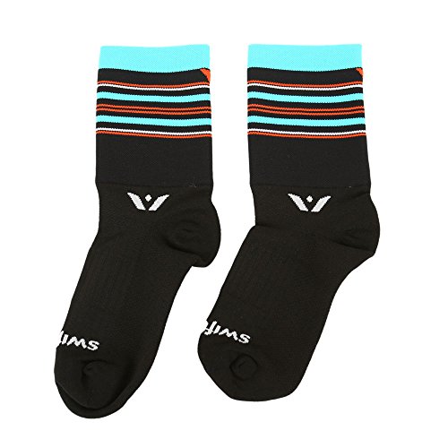 Swiftwick(スウィフトウィック) アスパイアー Four ストライプ ライトブルー S 4C380ZZ-S