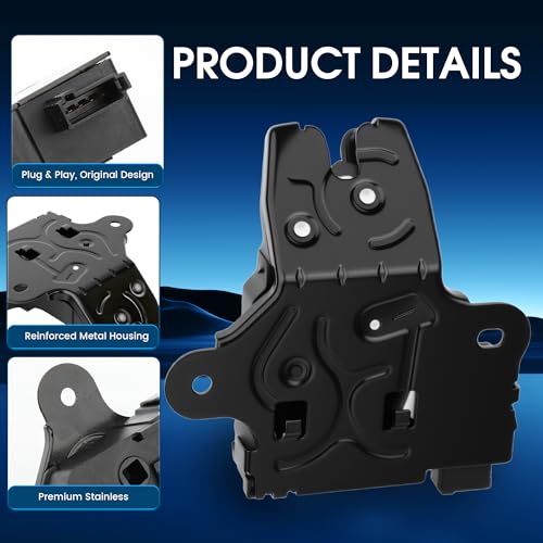 Image of Trunk Latch Lock Actuator for Chevrolet Chevy Impala Cruze Malibu Sonic Corvette Camaro & Buick Regal Lacrosse Cascada Verano Allure & Cadillac CTS ATS XTS ELR, 940-108 13501988 99905279