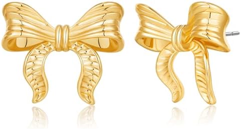 Pretty Bow Stud Earrings for Women Trendy Classic Bowknot Earrings Fashion Jewelry Gift