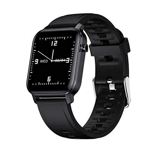 Smart Watch Electronics Smart Band Waterproof Monitor Sleep Bluetooth Healthy Exercise Pedometer for Android iOS (Color : Black)