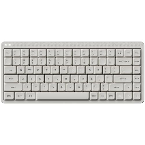 nuphy Node75 kabellose Mechanische Tastatur 75% Hot-Swappable Custom Low-Profile Keyboard 84 Tasten Computer Gaming Tastatur Unterstützt Touch-Gesten PBT-Keycaps Bluetooth/2 4 GHz/USB-C