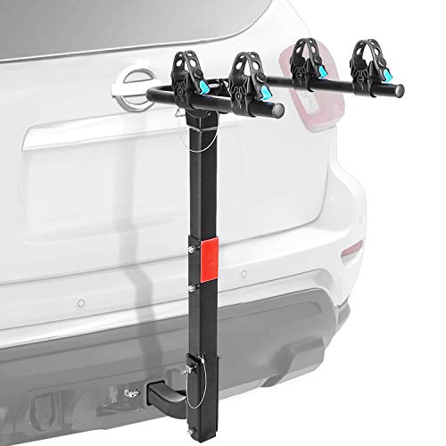 Leadpro 2-Bike Bicycle Hitch Mount Carrier Rack Foldable Rack for Cars, Trucks, SUV's