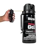 Mace Brand Self Defense Magnum 3, Police Strength Mace Pepper Spray Gel, Wind-Safe Thick Gel Stream Technology and UV Dye, 18' Spray, 45 Grams, 4.25