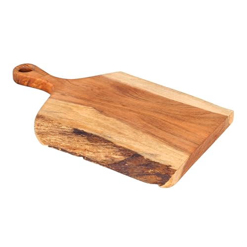 Tabla de cortar de madera Acacia con mango 41x25x2.5 cm miniatura 3