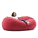 Big Joe Fuf Foam Filled Bean Bag Chair, Sierra Red Comfort Suede, XL