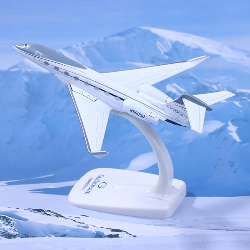 Modello di aeroplano pressofuso, replica in scala 1/200 di Gulfstream G650 Aircraft