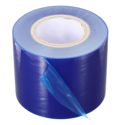Image of PATIKIL Removable Protective Film Tape, 5 Inch x 656 ft PE Surface Protective Scratch Film Tape Roll for Furniture Electrical Appliances Plastic Hardware High Stickiness Blue
