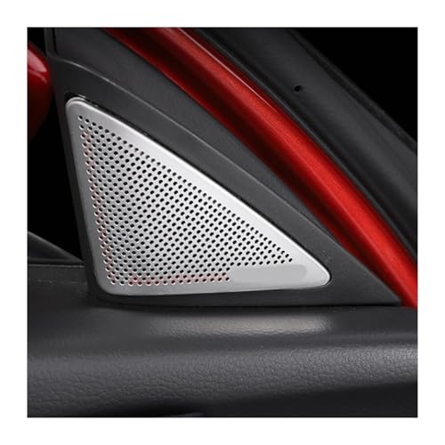 Cache-Haut-Parleur de Portière Premium Argent Mat Mazda CX-30