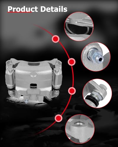 Image of cciyu 19B7102 Front Left Brake Caliper With Bracket For Nissan For Altima 2013-2019,For Nissan For LEAF 2014-2017
