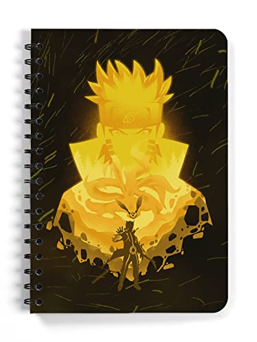 Image of Anime Sketchbook A5 Spiral Drawing Sketch Book Unruled for Kids Students Gift (Six Paths Jinchuriki), 120 Pages