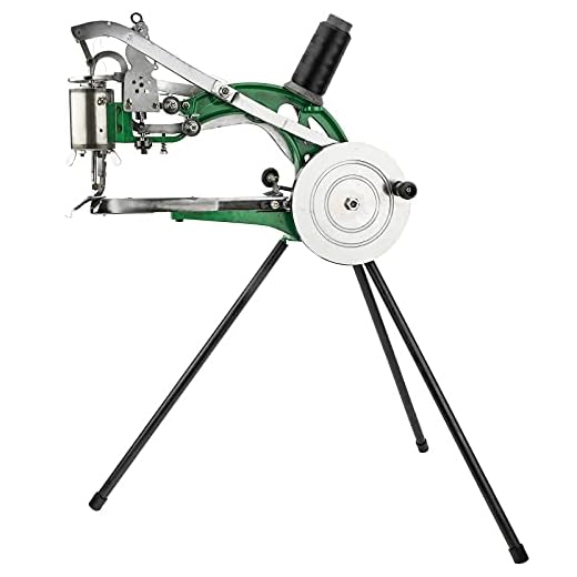 Toolly Leather Hand Shoe Repair Machine, Upgraded Aluminum Alloy Frame - Antirust and Sturdy, Small Heavy Duty Cobbler Leather Sewing Machine for Manual Sewing Dual Cotton Nylon Line