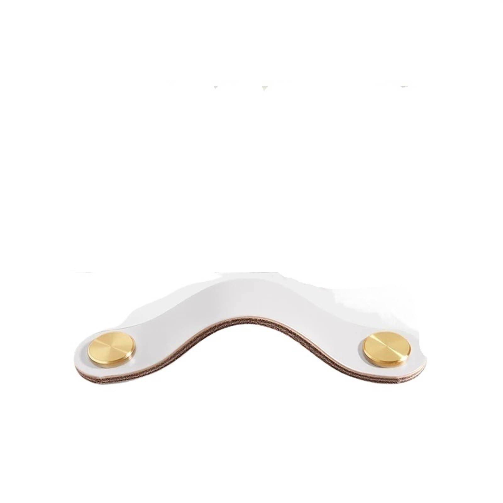 CQAHDSEVF Leather Drawer Pulls, Leather Cabinet Handles Multicolor(White 160mm)