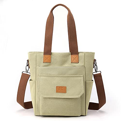 Image of CORIOS Women Handbag Canvas Shoulder Bag Casual Top Handle Bag