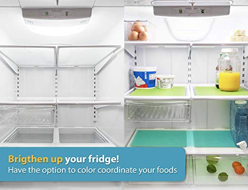 Refrigerator Liners For Shelves By Linda’s Essentials (8 Pack) - Refrigerator Shelf Liners For Glass Shelves Protects Against Spills - Multi-Use Shelf, Drawer And Fridge Liners - Bpa Free #TOP4