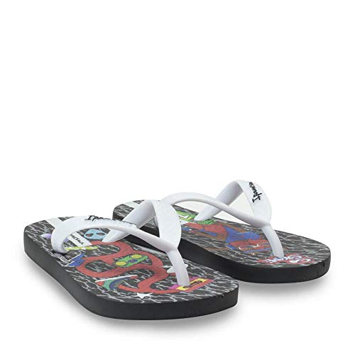 Chinelo Monstrinhos, Ipanema Kids, Criança Unissex, Preto/Branco, 29/30