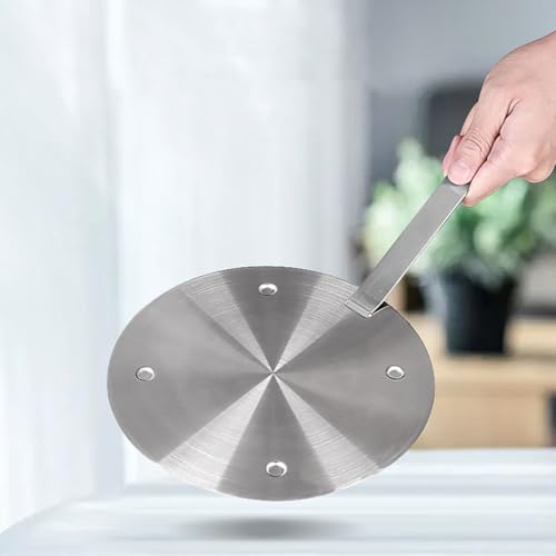 MAGICLULU Placa Difusora de Calor para Estufa de Gas y Eléctrica, Disco de Inducción de Acero Inoxidable 160mm X 3.4mm, Adaptador Metálico Esencial de Cocina, Convertidor Térmico - imagen 6